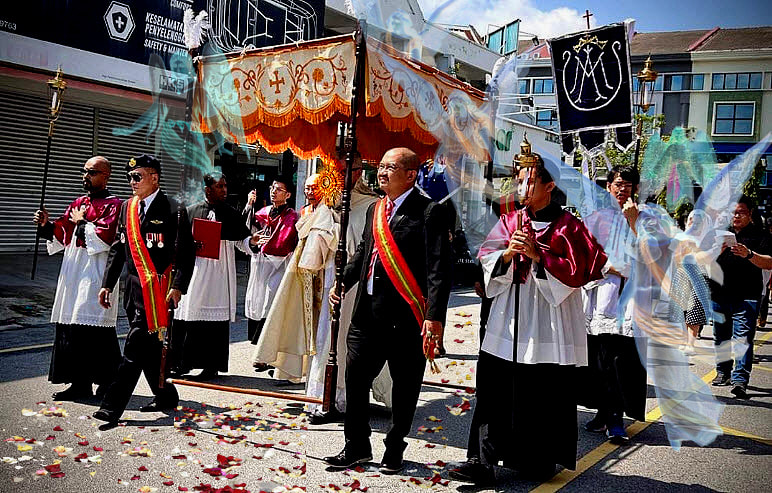 Why We Should Continue The Tradition Of The Corpus Christi Procession, A traditional Corpus Christi Procession, Malaysia.