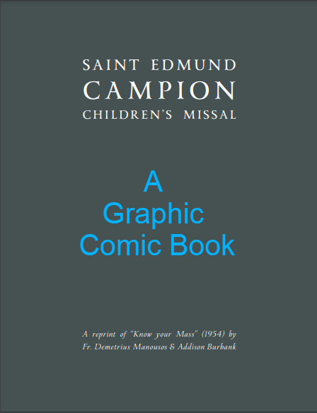 Saint Edmund Campion's children's missal, a graphic comic book