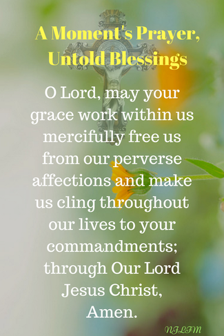Prayer to Jesus for grace. A moment's prayer untold blessings