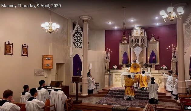 Traditional Latin Mass Maundy Thursday 2020
