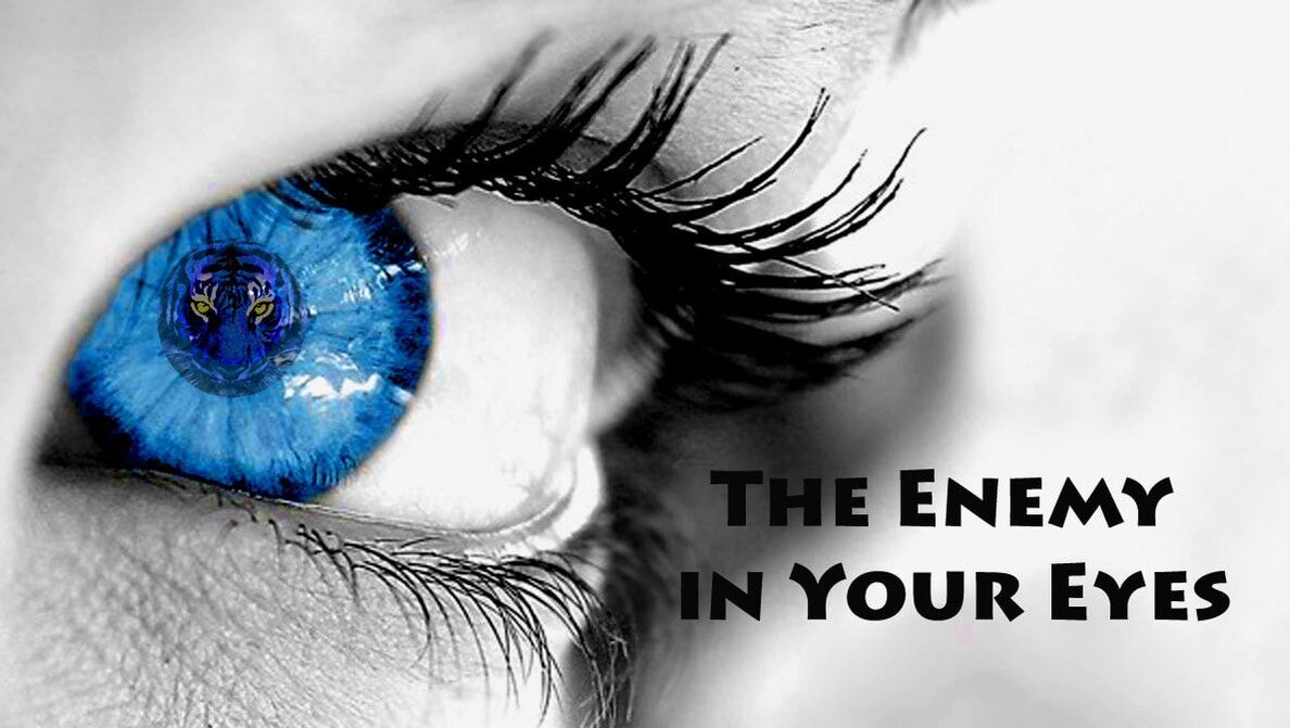 The enemy in your eyes, the eye is the window to your soul.
