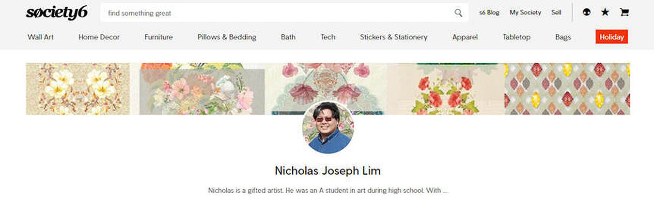 Nicholas Joseph Lim Society6